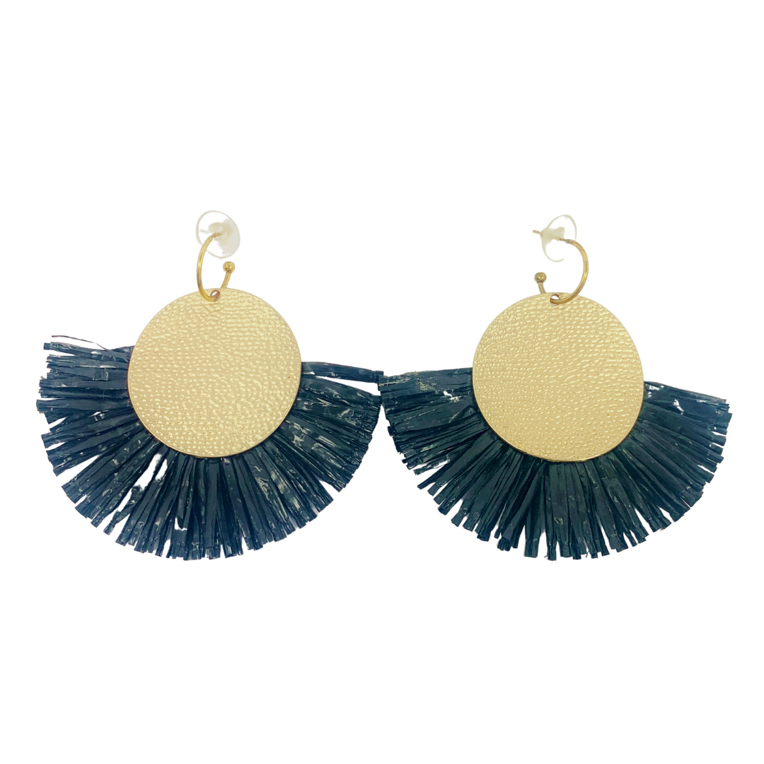 ABANICOS RAFFIA EARRINGS