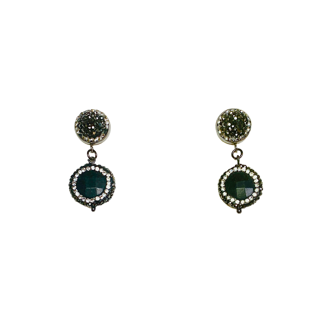 PRECIOUS AGATE SHORT EARRINGS