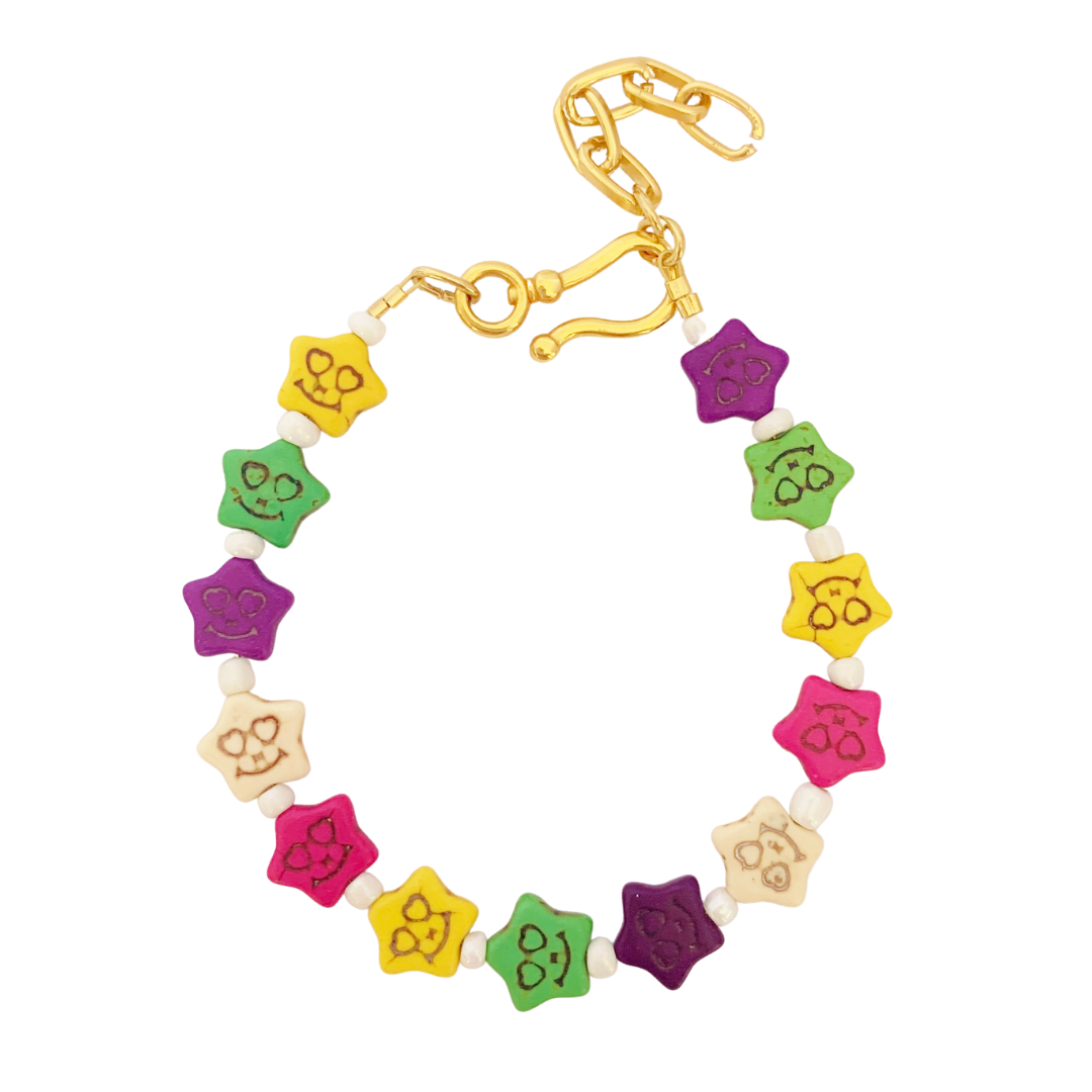 SMILEY FACE EMOJI ANKLET