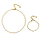 AURELIA FRESHWATER PEARL NECKLACE AND BRACELET WITH SMALL 24K GOLD PLATED TUBE BEADS