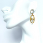 CALLIOPE 24K GOLD & 999 SILVER PLATED MISMATCHED EARRINGS