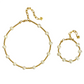 MADDALENA NECKLACE AND BRACELET WITH FRESHWATER PEARLS AND 24K GOLD PLATED BEADS