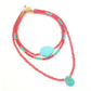 MOROCCAN CORAL TURQUOISE - 3 NECKLACE STACK