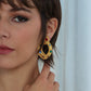SIRENA EARRINGS WITH MULTI COLOURED CABOCHON CRYSTALS